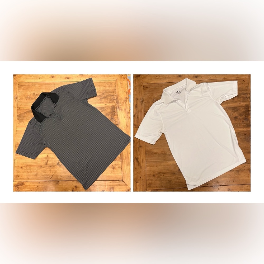 Slazenger Kids Polo Shirts - Black and White